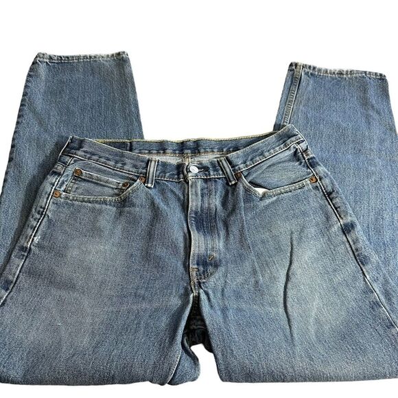LEVI STRAUSS‎ 550 MEDIUM WASH MEN'S DENIM JEANS - 34/32 - Picture 5 of 16